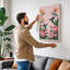 Hummingbirds and Blooms Botanical - Wrapped Canvas-395573216-395573217