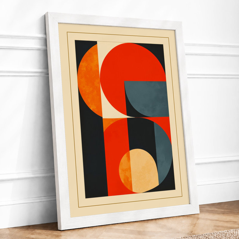 Geometric Harmony Art Deco - Print, A4 - 29.7 x 21.0 cm, White