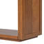 Console rustique en bois avec tiroirs de rangement et tablette ouverte-39498500