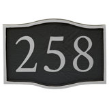 Serif 1-Line Wall Address Plaque