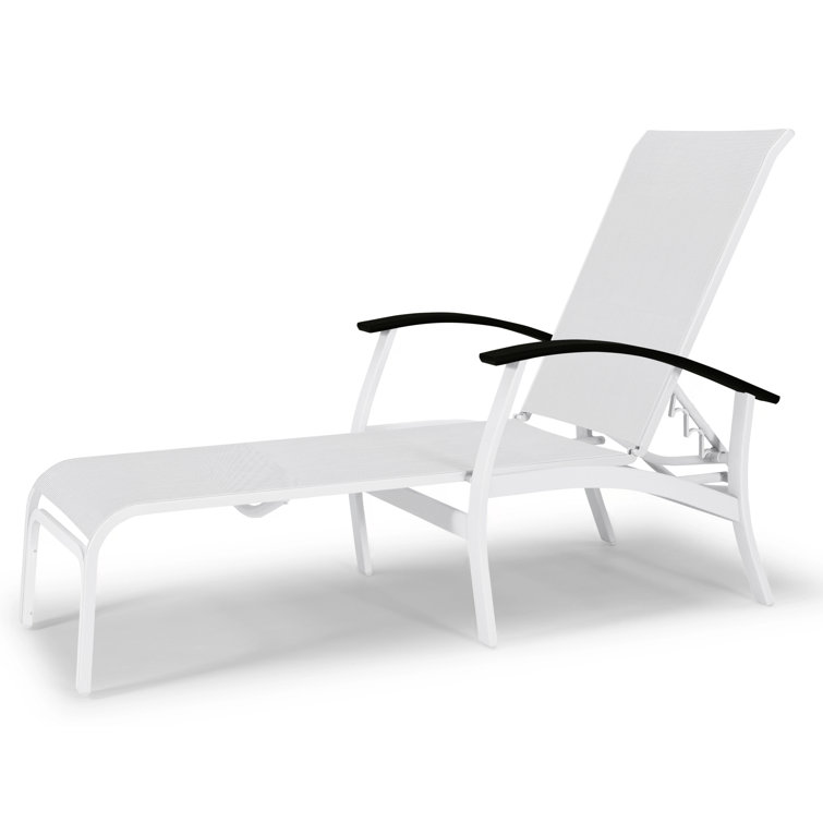 Askar Outdoor Rust-Resistant Metal Chaise Lounge