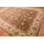 Tapis zone en laine 10 pi 9 po x 11 pi 10 po one-of-kind noué la rouille/bourgogne/brun 8 pi 9 po Almazan