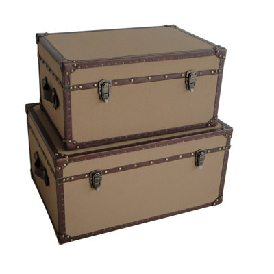 Stowell 2 Piece Camp Trunk / Footlocker