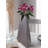 Serene Spaces Living Triova Stainless Steel Vase – Perfect for Fresh & Dried Flowers, Sculptural Accent for Mantels, Coffee Tables & Office Desks,Table Centerpiece, 4" Wide & 6.5" Tall-1691340077