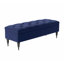 Safar Wide Tufted Rectangle Ottoman Storage Bench – Upholstery Plush Velvet Shoe Bench with Black Turned Wooden Legs-111753557-108634780