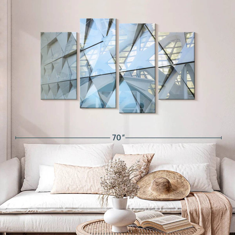 Façade de bâtiment moderne Lilie, H 32 po x l 52 po