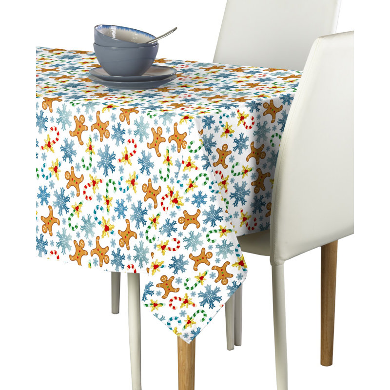 Erlandson Geometric Tablecloth, 120" L x 60" W