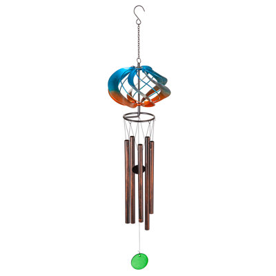 Carillon Sabas orange et bleu