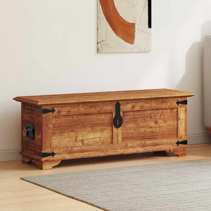 Pero vidaXL Storage Chest, Multifunctional Organizer for Bedroom/ Living Room, 43.3" x 13.8" x 15.7"