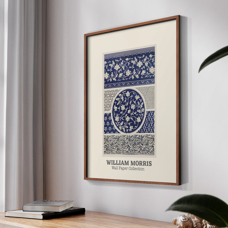 William Morris, reproduction encadrée VI, Naturel, H 14 po x l 11 po