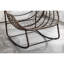 Fauteuil inclinable gris avec chaise berçante