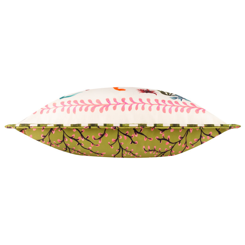 Tiger Dream Indoor / Outdoor Floral Square Throw Cushion