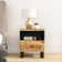 Table de chevet en bois massif Grettel