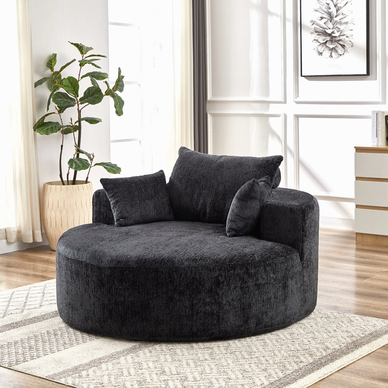 Canapé-lit simple en éponge en polyester de 55 pi, fauteuil-lit moderne moelleux pour le salon, la chambre à coucher