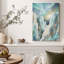 Art mural sur toile Teal Marble Mountains with Gold Veins under Aurora-819578030