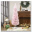 Arbre de Noël artificiel enneigé 5 pi, rose
