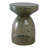 Glass and Metal Accent Table with Modern Sculptural Design.