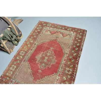 Tapis neutres, tapis rétro, tapis moderne brun, tapis décoratif 3,2 x 4,9 pi, tapis en laine, tapis turc