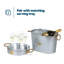 Metal Ice Bucket with Rope Handle