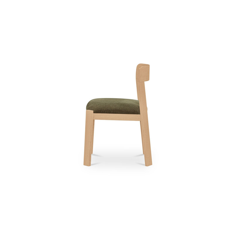 Oli Dining Chair Dark Green-Set of Two, Green