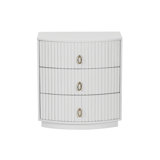 Chantel 3 Drawer Nightstand White