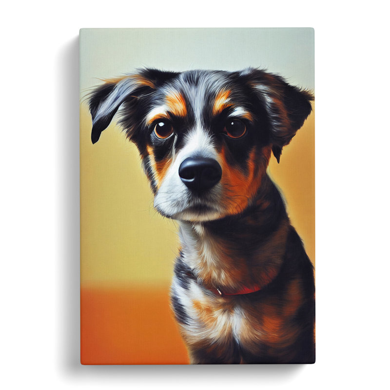 Puppy Dog - Wrapped Canvas, 76cm H x 50cm W x 3cm D