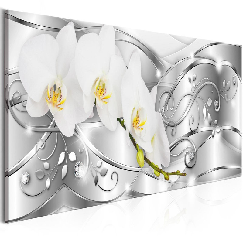 " Flowering Narrow Silver ", 20" H x 59" W x 0.7" D