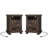 Farmhouse Nightstand Set with Charging Station Set of 2,Dark Oak-1820739947-1820739950