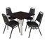 Plateau de table Kee Square, 4 chaises empilables-472020732-472020678-472020676