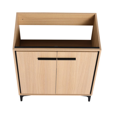 30 Inch Bathroom Vanity, Space Storage, Engineered Wood, Enhance Your Bathroom, American Style 30" Vanity Base, Oak Color Cabinet, Spacious Design