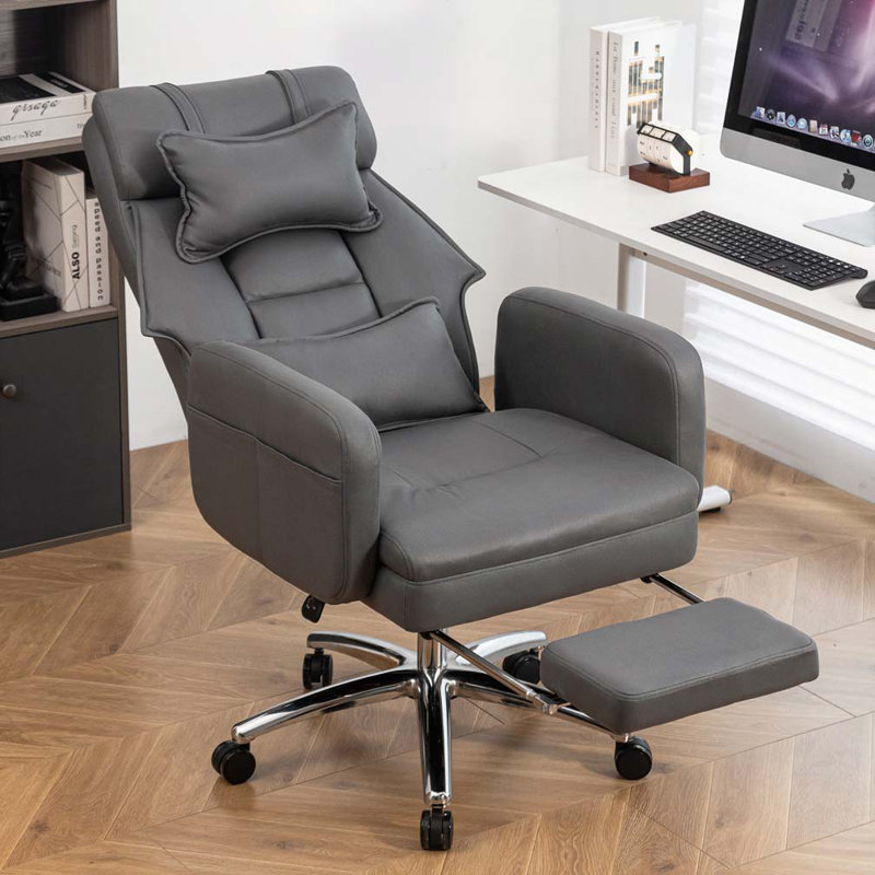 Chaise de bureau pivotante et ergonomique, Dark Grey