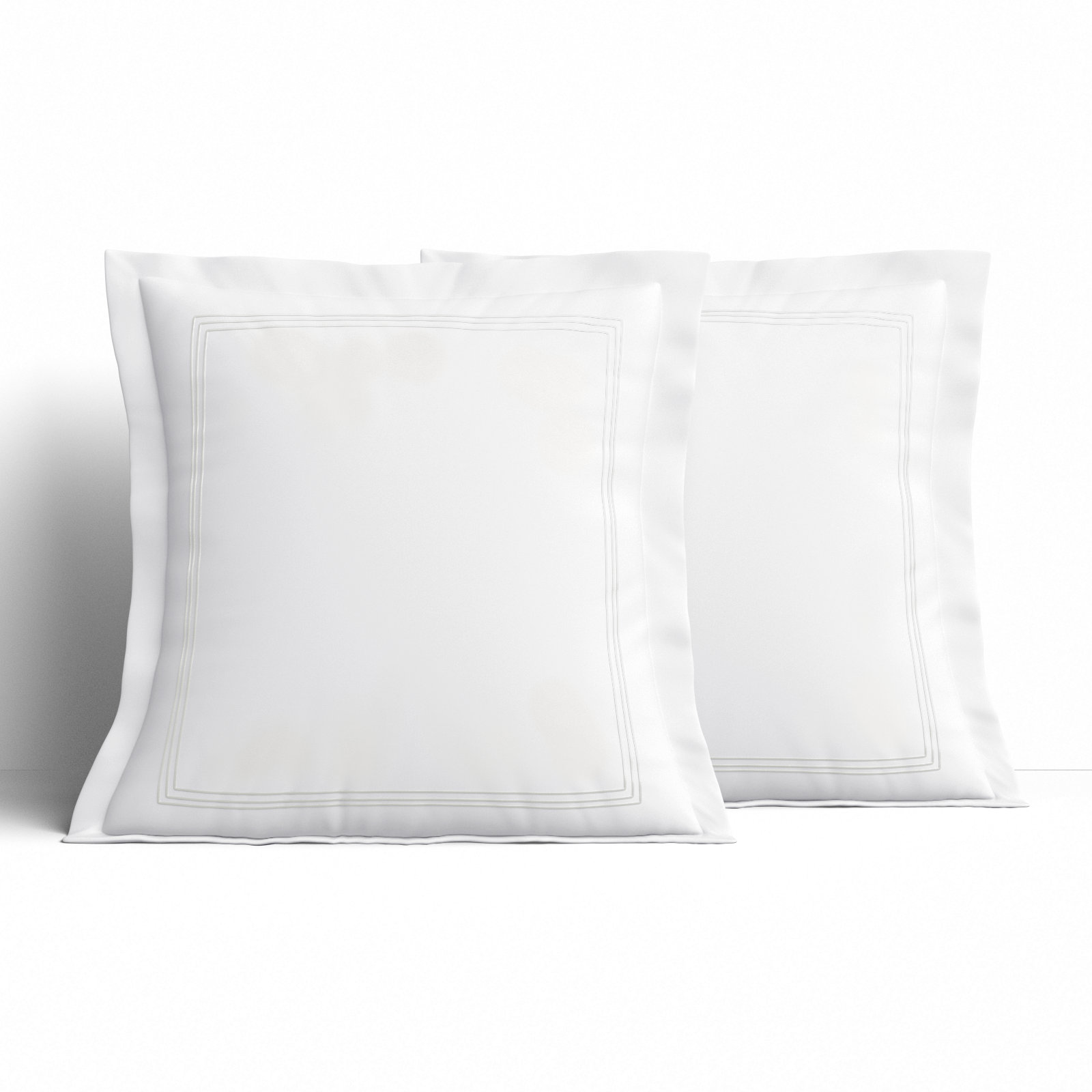 Norma Pillow Sham, Euro, White
