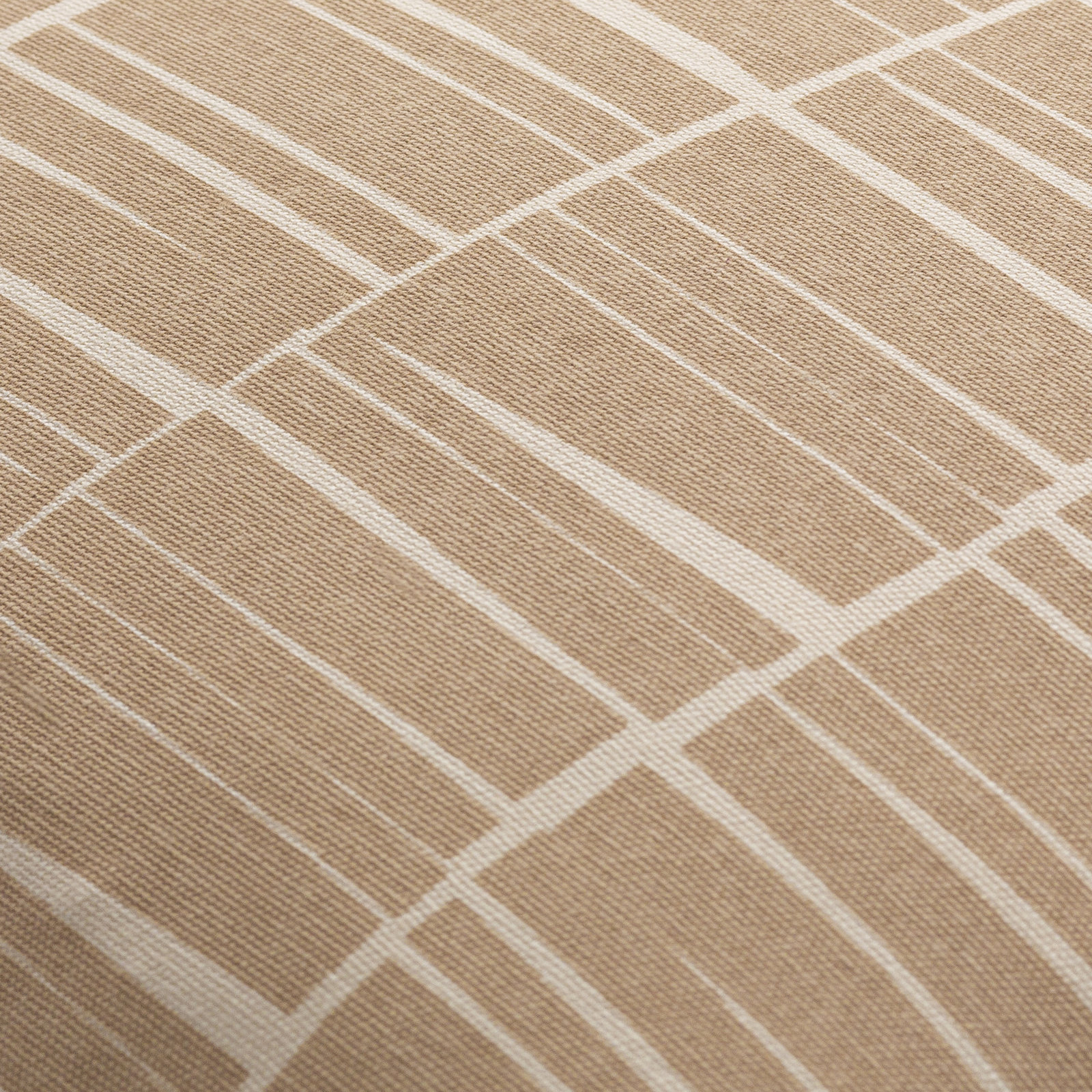 Lisi Cotton Pillow Cover, 18" x 18", Tan/Beige