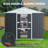 8 ft. W x 10 ft. Galvanized Steel Storage Shed-91083634