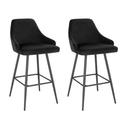 Liftig Upholstered Counter Stool with Metal Frame