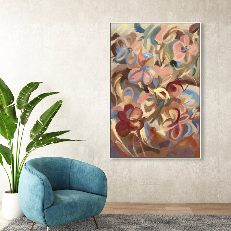 Moving Eden Print by Oliver Gal, 31"H x 21"W, White Floater Frame