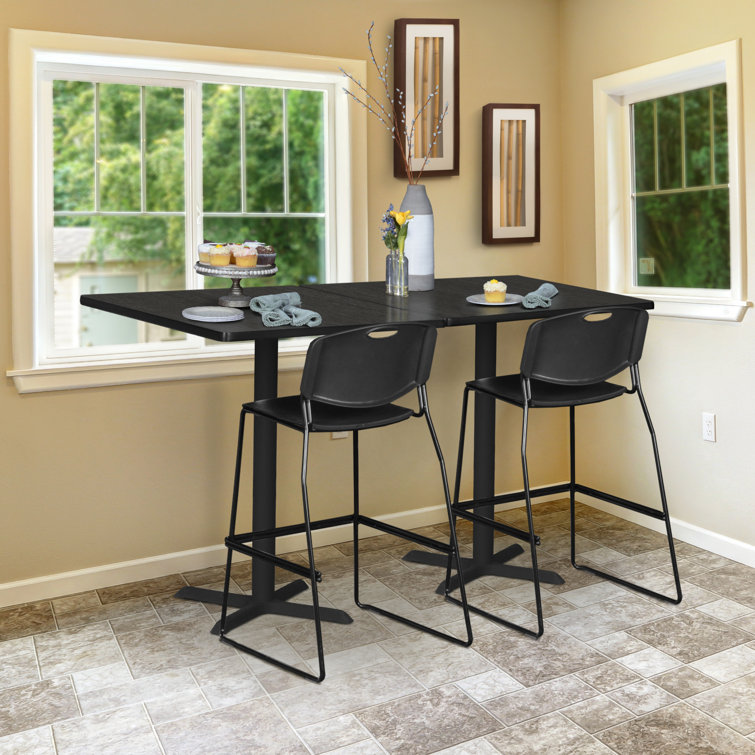 Regency Cain Square Breakroom Table & 4 M Stack Chairs