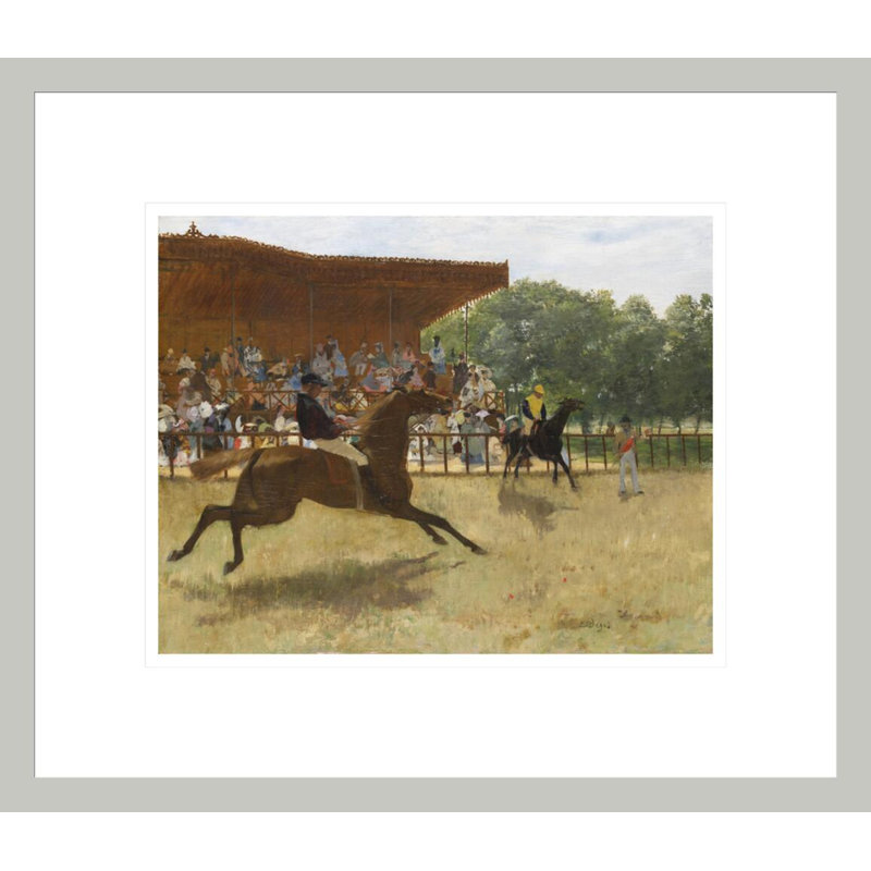«The False Start» par Edgar Degas, impression giclée encadrée, H 13,75 po x l 15,88 po