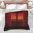 Red Sunset Through Window Comforter-129134406
