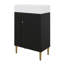 Ensemble de meuble-lavabo autoportant 21,6 pouces avec pieds en métal et rangement à gauche-794382968