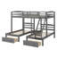 Triple Bunk Bed With Drawers