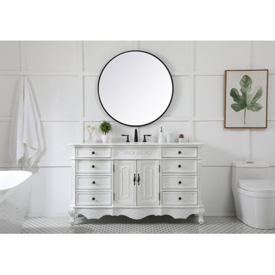 Lunette Single Bathroom Vanity with Top