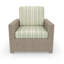 Chaise d'extérieur Henri avec coussins Sunbrella-1132840163