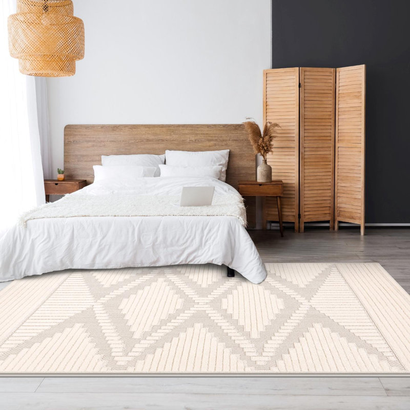 Tapis marocain à losanges, Rectangle 3 pi 11 po x 5 pi 4 po