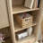Desktop Hutch With Adjustable Shelves, Brown Finish