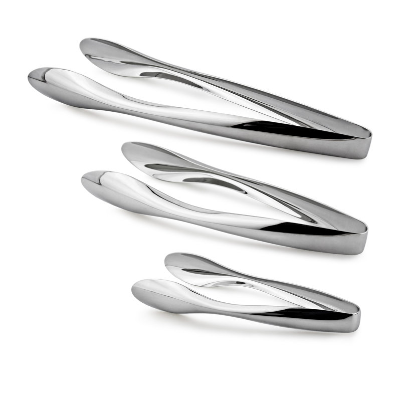 Salade de mecham / pince de service, H 0,8 po x l 3 po x P 9,5 po