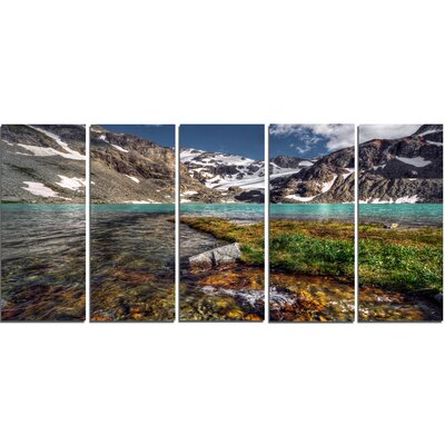Crystal Clear Creek in Mountains' 5 Piece Photographic Print on Wrapped Canvas Set -  Design Art, PT14619-401