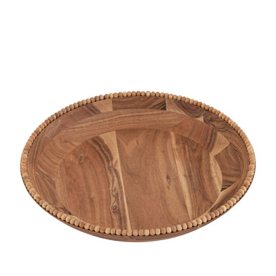 Diamètre du bol en bois d'acacia perlé