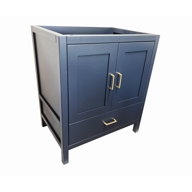 Base de meuble-lavabo simple 30 po CATALINA, Bleu
