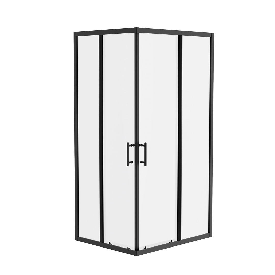 Higgs Sliding Door Slate Effect Rectangle Shower Enclosure with Tray  1900 x 1000 mm